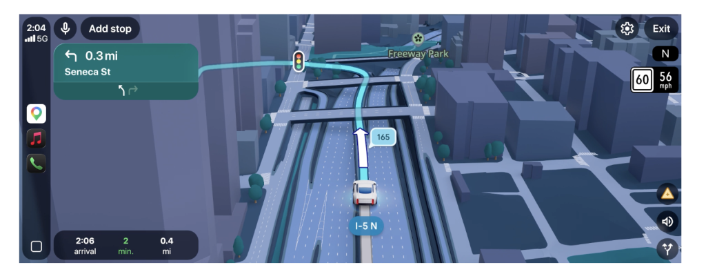 immersive navigation - google maps